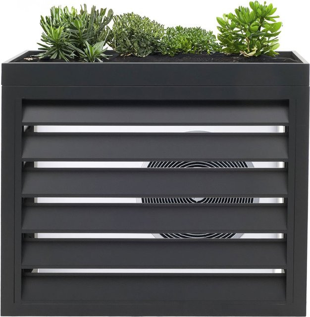 MCW Verkleidung für Klimaanlage und Wärmepumpe O43 aus Metall in Anthrazit B/T/H: 80 x 90 x 38 cm - Bild 3