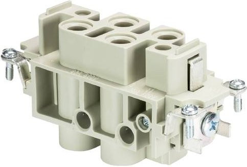 Wieland Electric Buchseneinsatz 72.205.0653.0 mit 4 Polen in Grau, 10 Stück - Bild 1