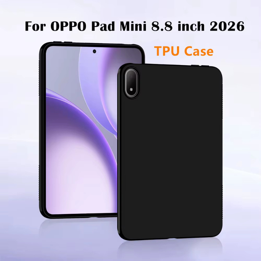 OPPO Pad Mini 2026 Schutzhülle aus weichem Silikon TPU in Schwarz, 8,8 Zoll, Modell OPD2515 - Bild 4