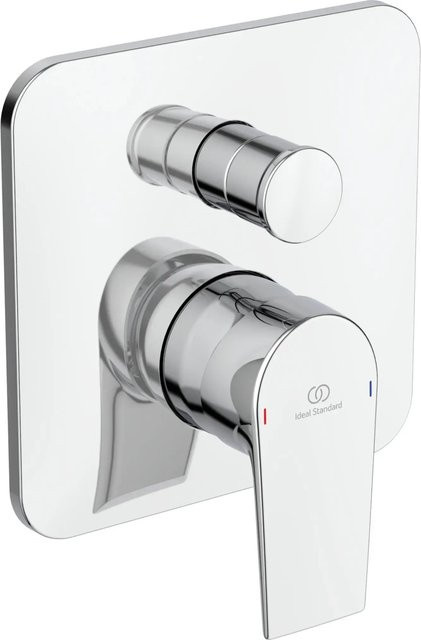 Ideal Standard Badearmatur Edge Unterputz Einhebelarmatur für Badewanne Chrom Silber B/T/H: 192,0 x 163,0 x 61,0 cm - Bild 1