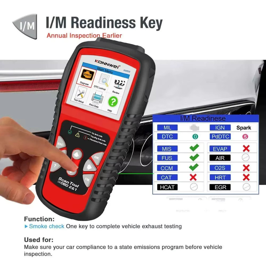 KONNWEI KW830 OBD2 Diagnosegerät zum Lesen und Löschen von Fahrzeugfehlercodes - Bild 3