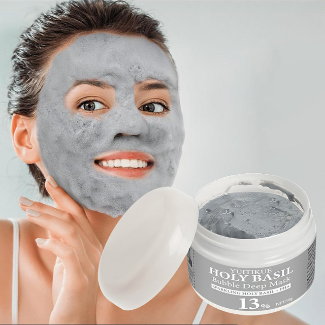 Yuitikue Holy Basil Bubble Maske mit PHA, Gesichtspflege - Bild 1