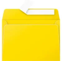 Clairefontaine Briefumschläge Pollen ohne Fenster DIN C6 gelb selbstklebend aus FSC-zertifiziertem Papier - Bild 1
