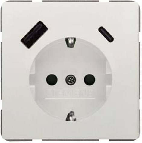 Siemens USB-Steckdose in Weiß 5UB18701TW01 - Bild 1