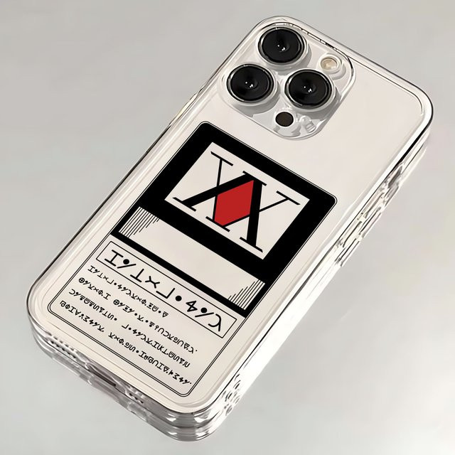 Schwarze HUNTER×HUNTER Anime Handyhülle für iPhone 11 bis 16 Pro Max mit transparenter Abdeckung von Potdemiel - Bild 1