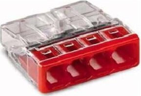 WAGO Verbindungsdosenklemme 2273-204 rot transparent - Bild 1