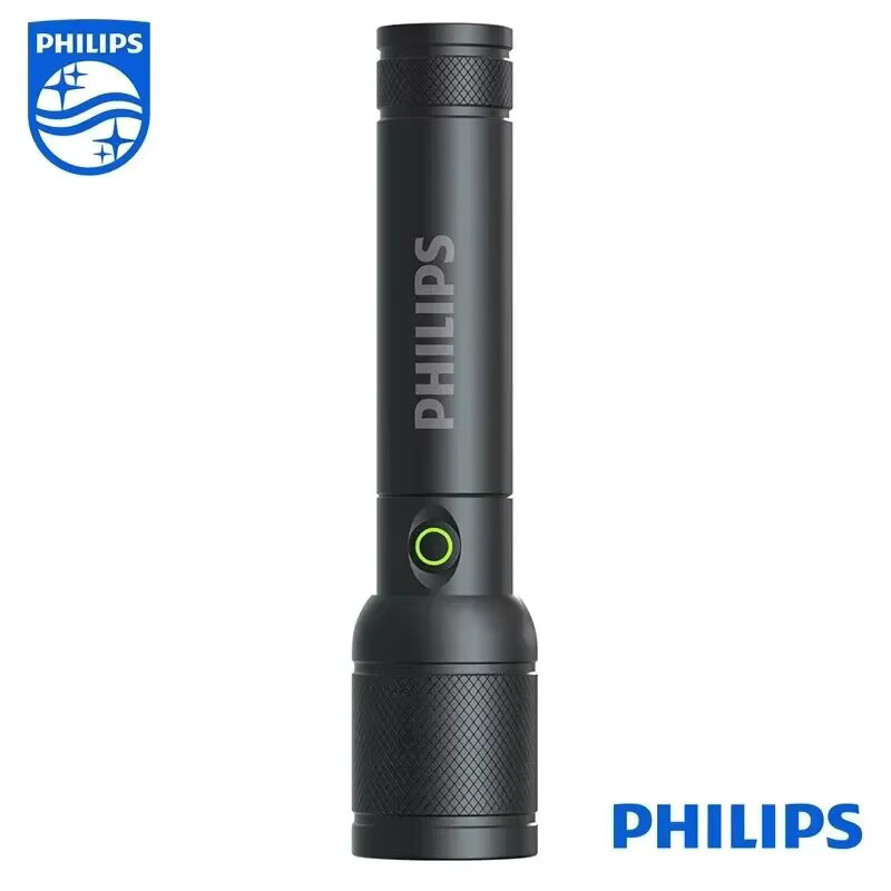 Philips 6168 Taschenlampe mit optischem Zoom, schwarze Akku-Taschenlampe mit 4 Beleuchtungsmodi und USB-C Anschluss - Bild 5