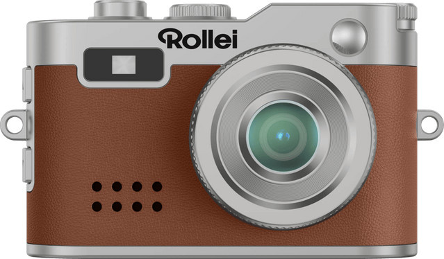 Rollei Mini Digitalkamera in Braun mit USB-C Anschluss - Bild 1