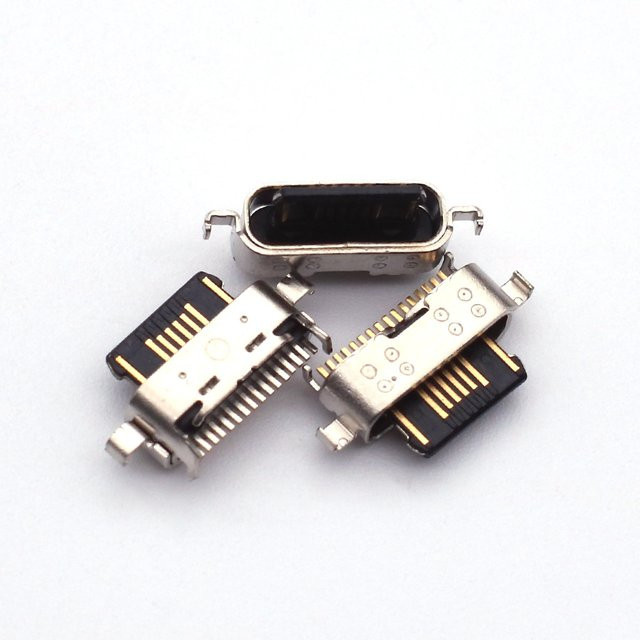 10 Stück Micro-USB Ladeanschluss-Stecker für Motorola Moto G9 Power XT2091-3, G8 Play XT2015 und G50 XT2137-2 in Silber - Bild 1