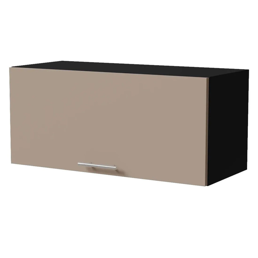 Feldmann-Wohnen Klapphängeschrank Brerra W4B/80 in Schwarz und Graubeige Matt mit Blum Aventos Klappenbeschlag, B/T/H: 80 x 32,5 x 36 cm - Bild 2
