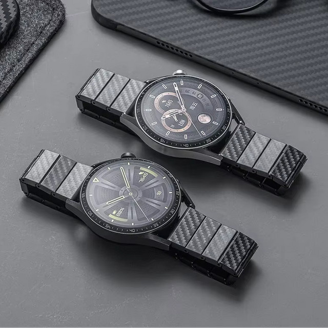 NEY Uhrenarmband Kohlefaser, Schwarz, Unisex - Bild 1