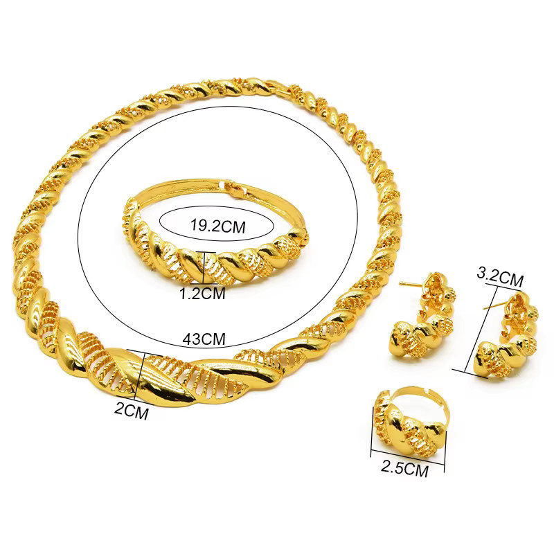 ANIID Schmuck-Set Halskette und Ohrringe, Gold, Damen - Bild 3