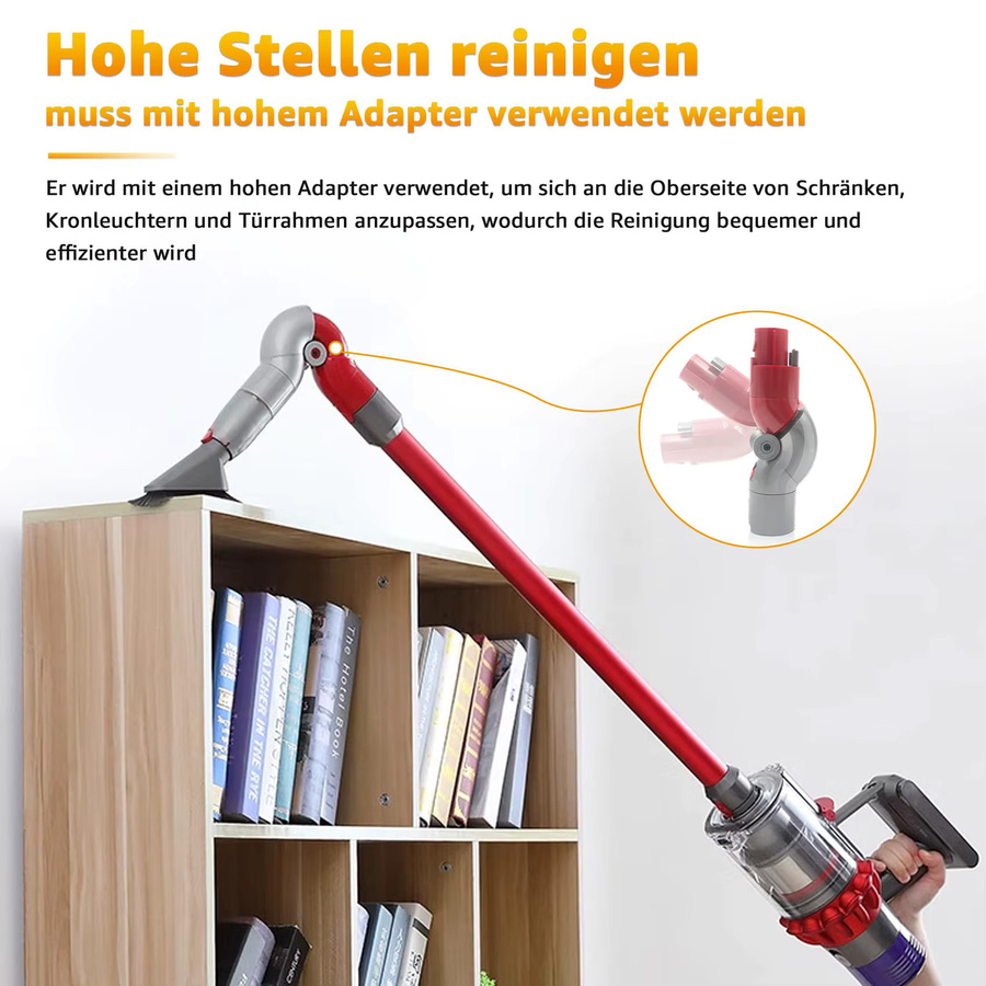 Quick Release Staubsauger Adapter für Dyson V7 V8 V10 V11 V15 Zubehör und Ersatzteil für Low Reach Reinigung - Bild 2