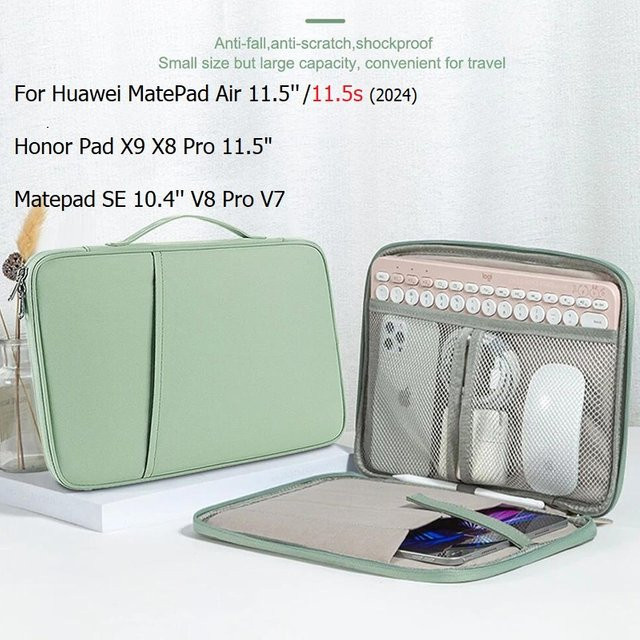 Ronnagar Tablet Sleeve Tasche mit Griff für Huawei MatePad Air 11.5/11.5s/Air 12/Pro 12.2/13.2/GT Pro 2024 2025, X9 Pro, X8 Pro 11.5 SE, Honor 9 in Pink - Bild 1