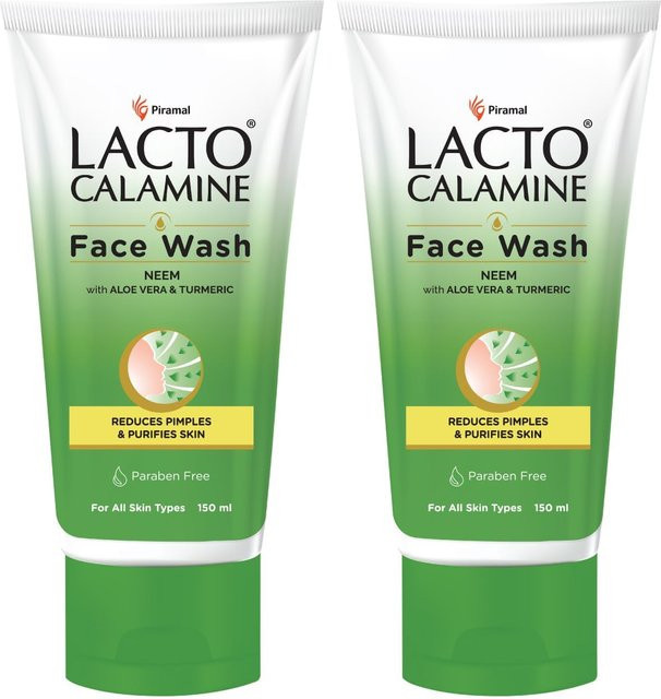 Lacto Calamine Neem Gesichtswaschgel mit Aloe Vera, 150 ml, 2er-Pack - Bild 1