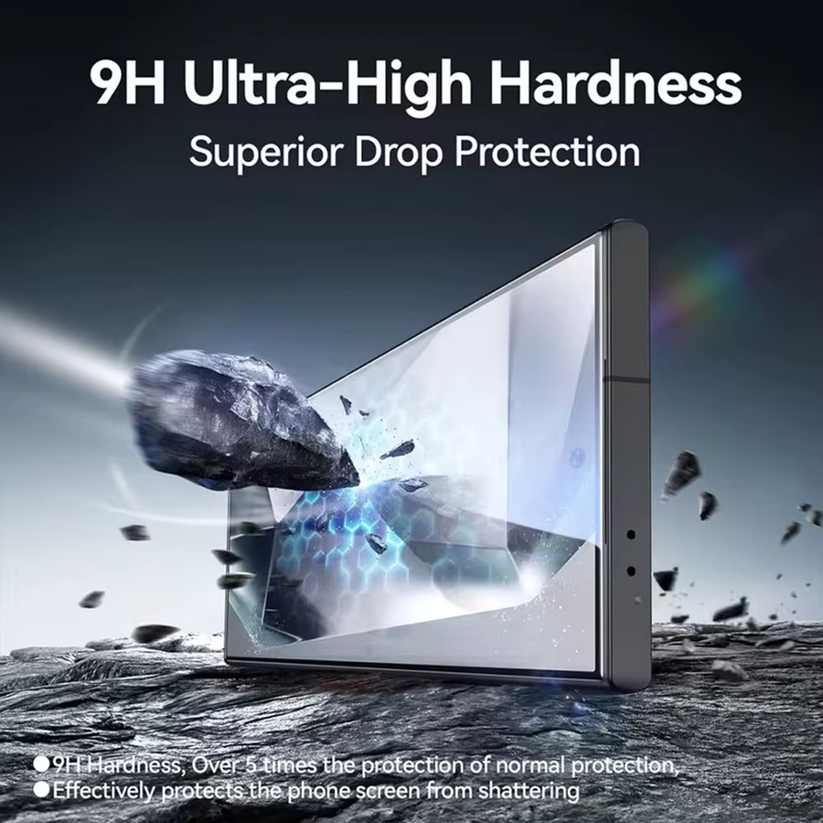 3er-Pack HD Displayschutzfolie aus gehärtetem Glas für Samsung Galaxy S26 Ultra, S26 Plus, S26, S25 Edge, S25 Plus, S24 Ultra, S24 und S23 in Transparent - Bild 4