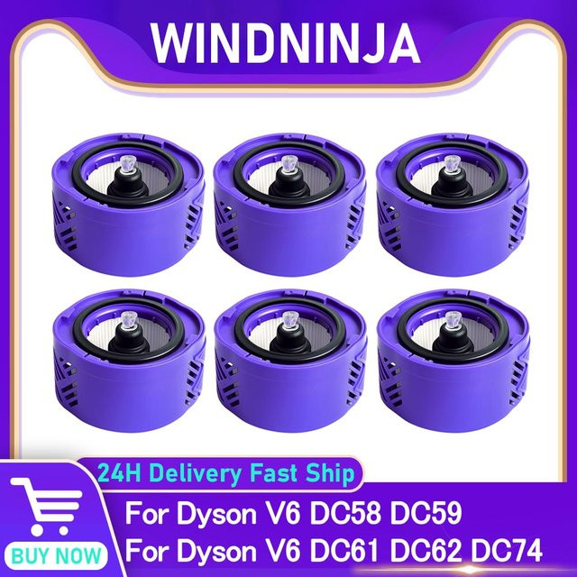 HEPA-Filter für Dyson Akku-Staubsauger V6 DC58 DC59 DC61 DC72 DC74 in Purple - Bild 1