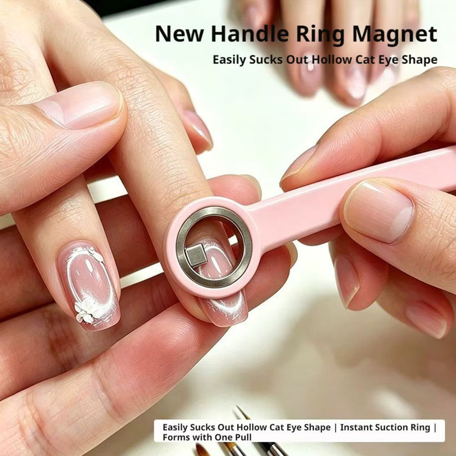 jaysuing Nagelmagnetring für Katzenaugen-Gel-Lack, pink - Bild 2