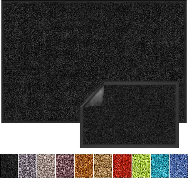 Schmutzfangmatte floordirekt Rhine in Black aus Polypropylen - Bild 1
