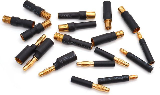 YSIDO Bullet-Stecker und Bananenstecker-Adapter Set für RC Modellbau, verschiedene Größen wie 3,5mm, 4,0mm, 6,0mm und 6,5mm - Bild 1