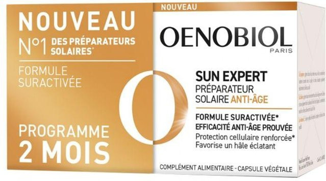 Oenobiol Sun Expert Anti-Aging Sonnenschutz, 2er-Packung, 60 Kapseln - Bild 1