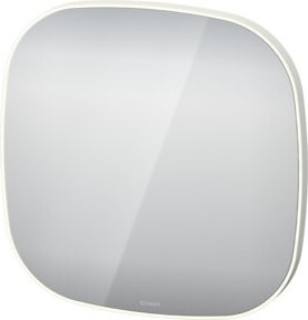 Duravit Lichtspiegel Zencha LED Wandspiegel in Weiß, B/H/T: 70 x 70 x 5 cm, dimmbar mit Touch-Schalter - Bild 1