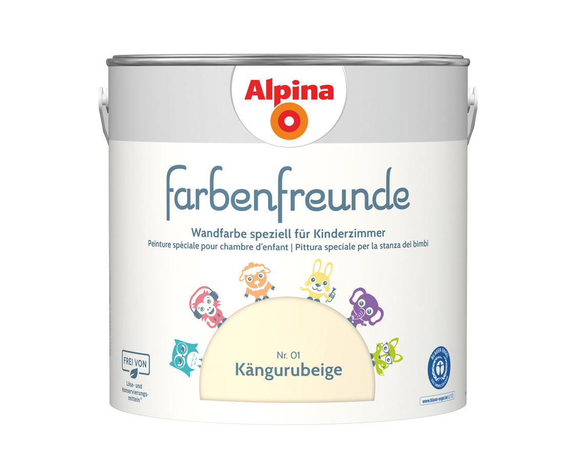 Alpina Farbenfreunde Nr. 01 kängurubeige Wandfarbe matt 2,5 l - Bild 1