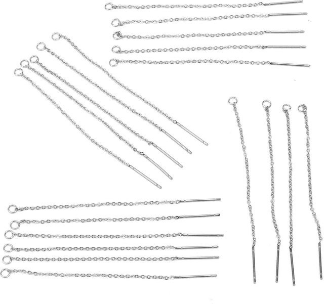 Igeteck Einfädler-Ohrringe, white, Damen - Bild 1