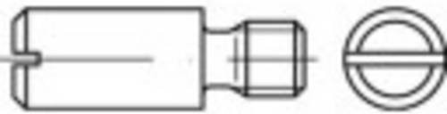 TOOLCRAFT Zapfenschrauben M4 6mm Schlitz DIN 927 aus Stahl, 100 Stück - Bild 1