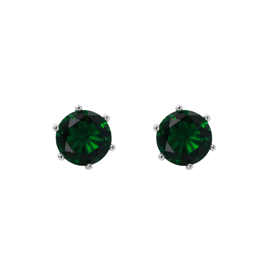 HEIDEMAN Jewelry Ohrringe, Silber, Kristall, Smaragd, Unisex - Bild 1