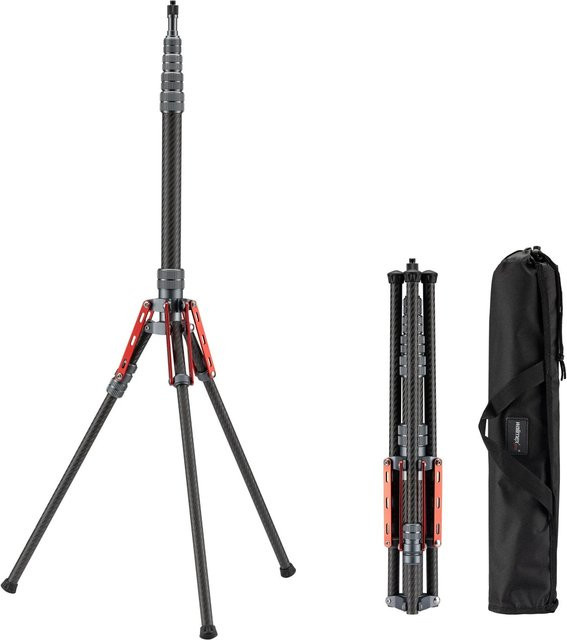 Walimex Pro Carbon Lampenstativ C-200 Lichtstativ Höhe: 2 m - Bild 1