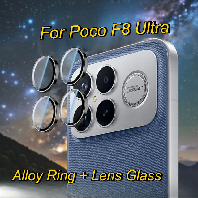 Xiaomi Metall Kamera Objektiv Schutz Film Abdeckung in Silber für Poco F8 F7 Ultra X7 Pro Redmi K90 Promax Kratzfeste Legierung Ring Kappe - Bild 1
