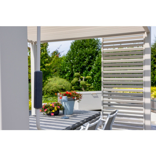Mr. GARDENER Pergola-Lamellenwand Paravent in Hellgrau, B: 93 cm, H: 235 cm - Bild 2