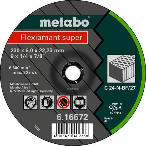 Metabo Schruppscheibe gekröpft für Beton und Stein, Bohrungs-Ø 22,23 mm, 25 Stück, Mehrfarbig - Bild 1