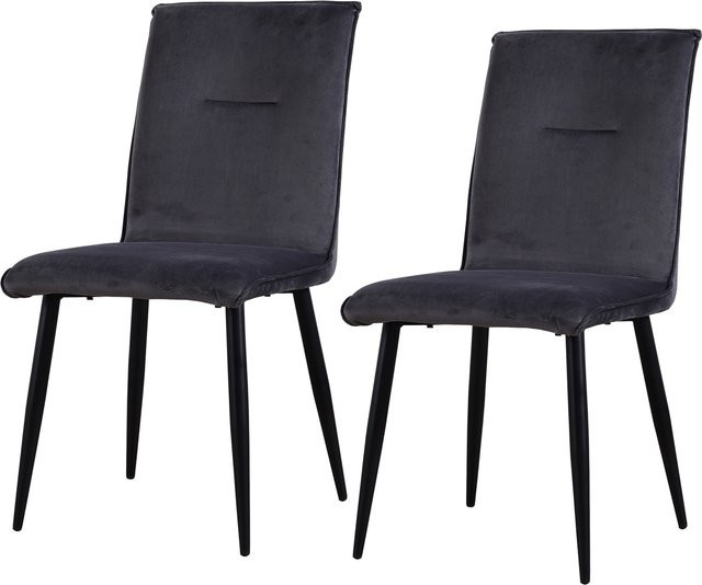 HTI-Living Stuhl Salinas Velvet 2er-Set mit samtiger Oberfläche - Bild 1