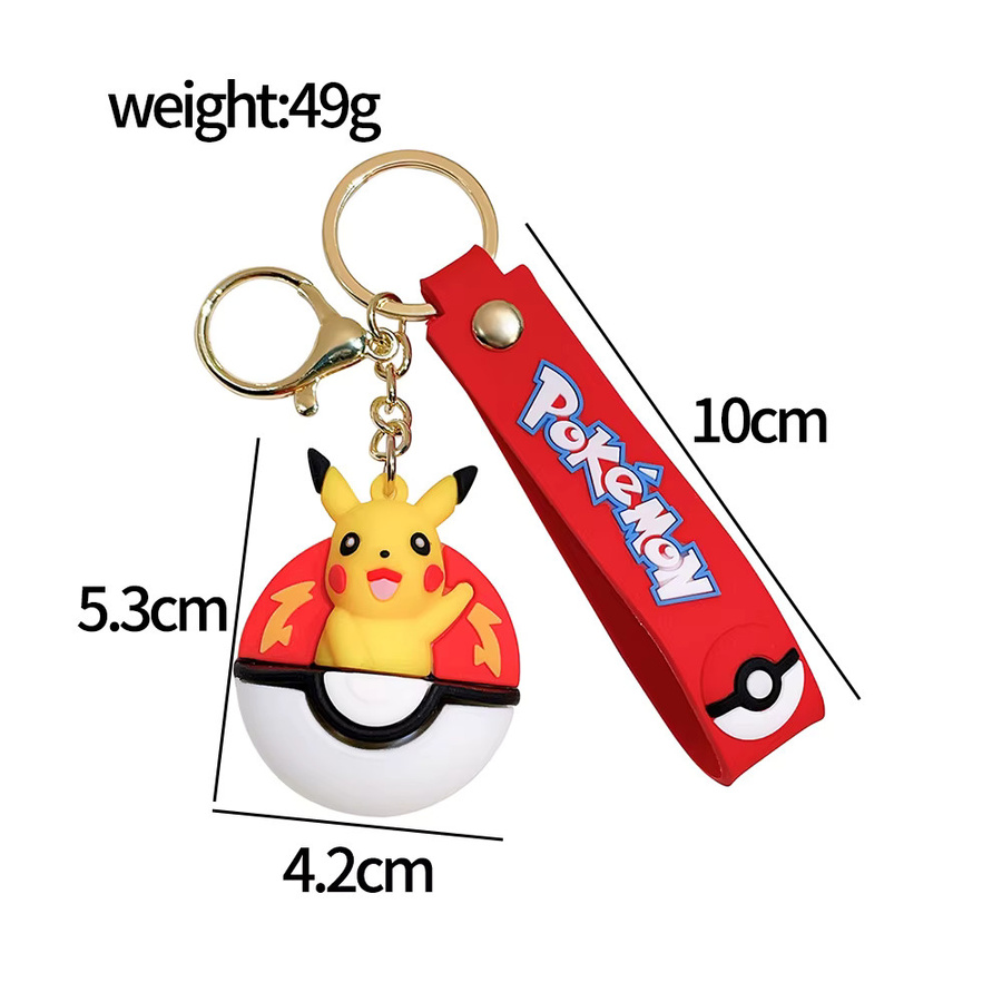 Pokémon Poké Ball Pikachu Schlüsselanhänger, Unisex - Bild 2