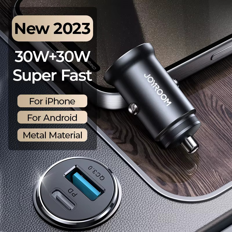 Joyroom 30 W USB-C Autoladegerät mit PD und QC3.0 Schnellladefunktion für iPhone und Samsung Galaxy - Bild 2