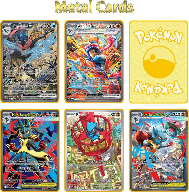 Bandai Pokémon Metallkarte, Fantasy, Bunt / Mehrfarbig, Englisch - Bild 1