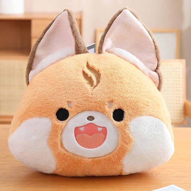 Waschbär-Fuchs-Dekokissen Plüschtier Puppe, 40cm - Bild 1