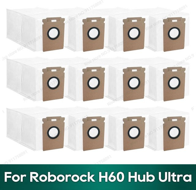 Staubbeutel kompatibel mit Roborock H60 Hub Ultra Akku-Staubsauger in Weiß - Bild 1