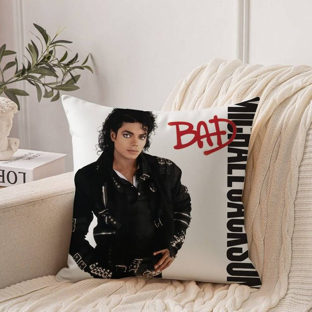 MGHNG Pillow Kissenbezug Tänzer Michael Jackson Design, Farbe: Weiß, B/T: 45,72 x 45,72 cm - Bild 1