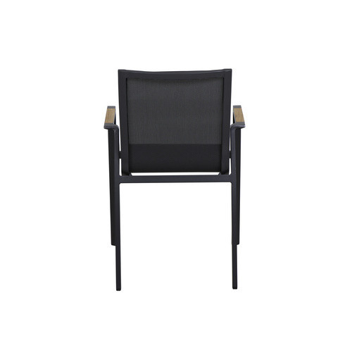 SIENA GARDEN Stapelsessel Rondo aus Metall in Grau, B/H/T: 56 x 88 x 65 cm - Bild 2