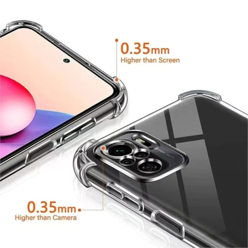 Stoßfeste transparente Schutzhülle mit Airbag-Funktion für Xiaomi Redmi Note 10 11 12 13 Serie und Redmi 10A 10C 12C 5G - Bild 4