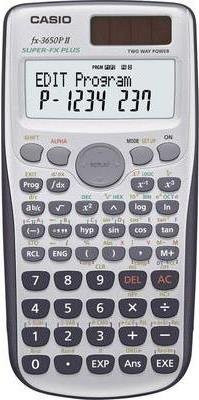 Casio Wissenschaftlicher Taschenrechner FX-3650PII in Schwarz und Silber - Bild 1