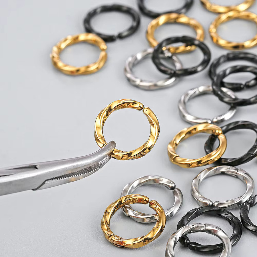URROSE Ohrringe, Edelstahl, Silber, Unisex - Bild 4