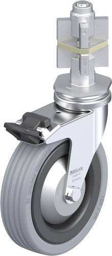Blickle LRA-VPA 100K-FI-FA-E07 Lenkrolle mit Feststeller in Grau und Schwarz, Rad-Durchmesser: 100 mm, Tragfähigkeit: 70 kg - Bild 1