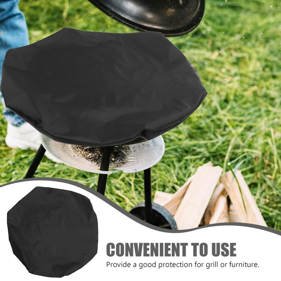 Wasserdichte Grillabdeckung für Gasgrills von Plain Abode in Schwarz, B/T/H: 112 x 112 x 5 cm - Bild 3