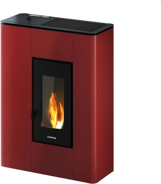 Freepoint Pelletofen Atri in Bordeaux Metall mit 4,9 kW Leistung - Bild 1