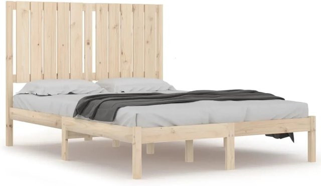 vidaXL Massivholzbett aus Kiefer in Braun, B/T/H: 120 x 200 x 125,5 cm - Bild 1