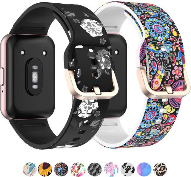 KILPILLS Uhrenarmband Silikon, Schwarz, Unisex, für Samsung Galaxy Fit 3 - Bild 1